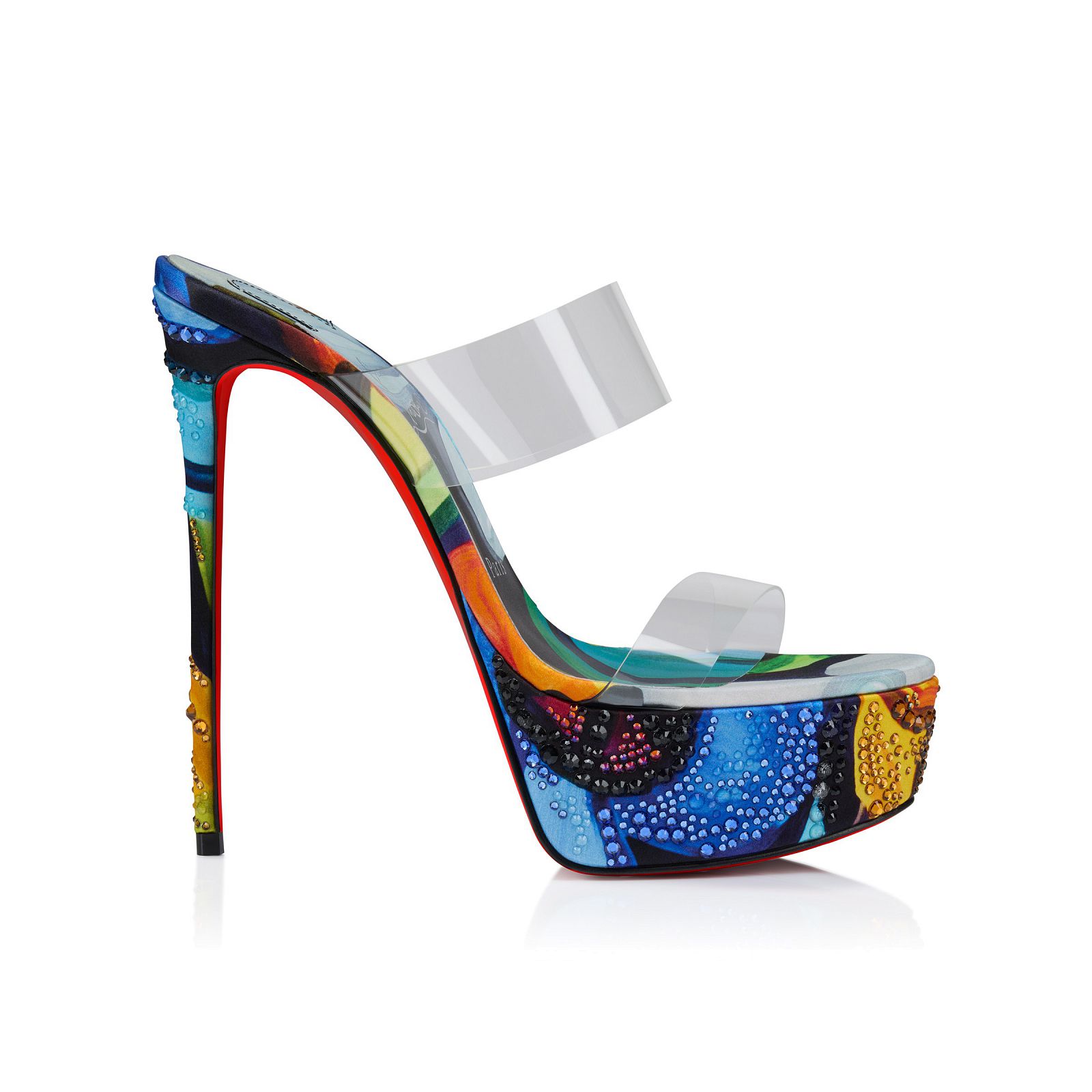 鞋履 - Just Nothing Alta Flower Strass - Christian Louboutin