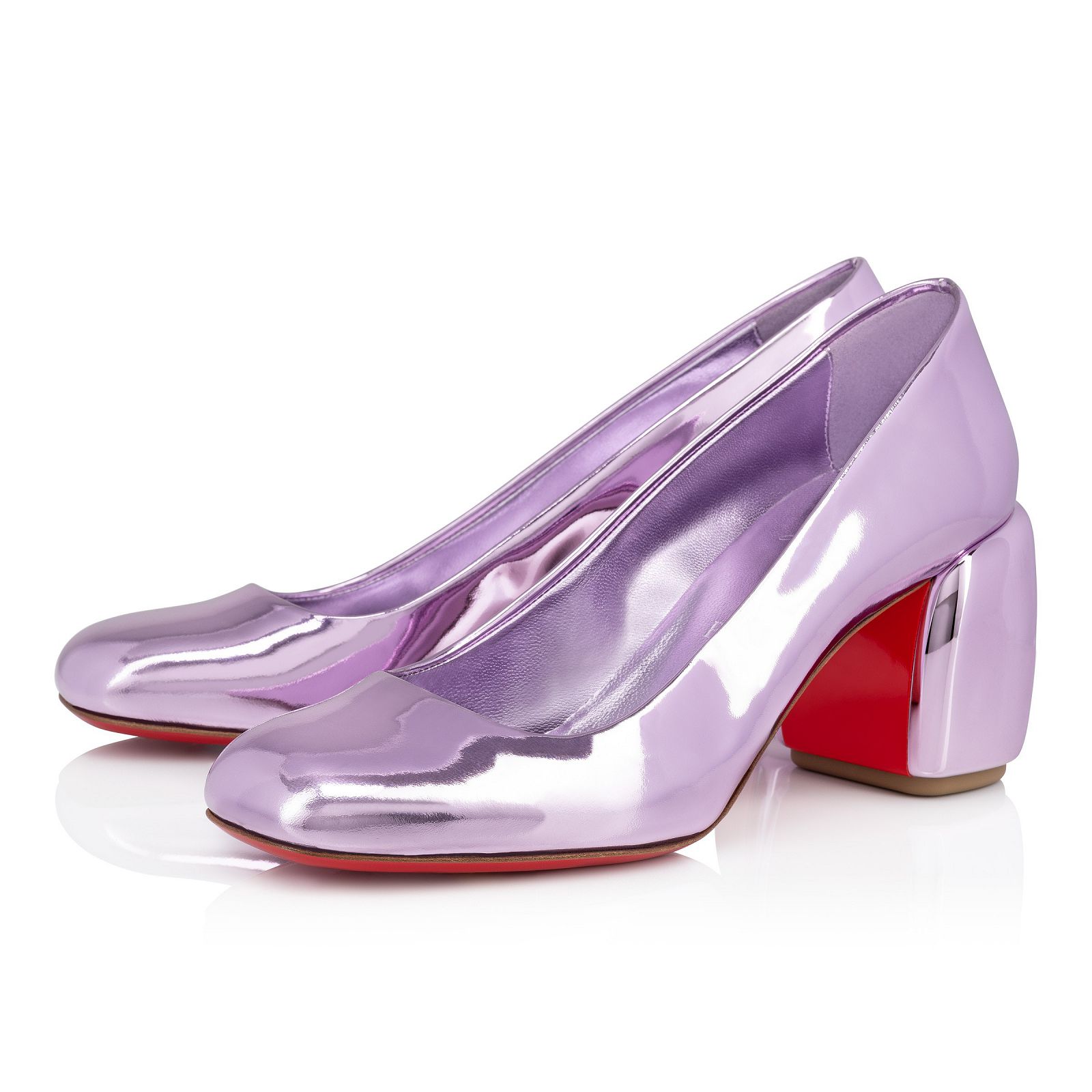 Minny 70 Parme Specchio leather Women Shoes Christian Louboutin
