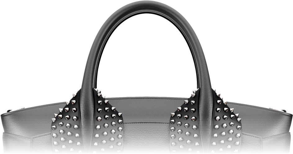 CHRISTIAN LOUBOUTIN Eloise Spiked Fringed Leather Hobo Bag